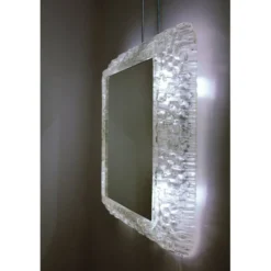 Miroir lumineux rétro-éclairant en lucite,1960