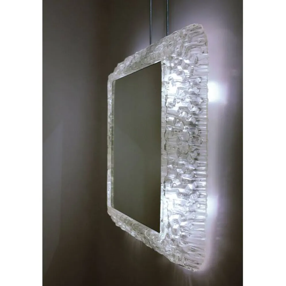 Miroir lumineux rétro-éclairant en lucite,1960