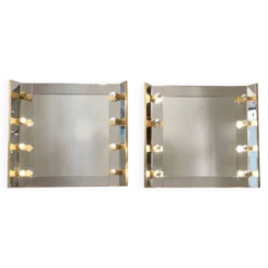 Miroir lumineux Sciolari Italie vers 1970