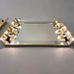 Miroir lumineux Sciolari Italie vers 1970