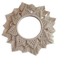Miroir macramé fait main
