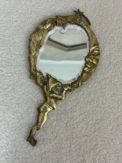 Miroir à main Napoléon III en bronze