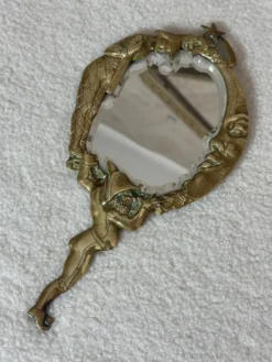 Miroir à main Napoléon III en bronze