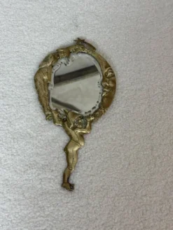 Miroir à main Napoléon III en bronze