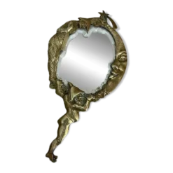 Miroir à main Napoléon III en bronze