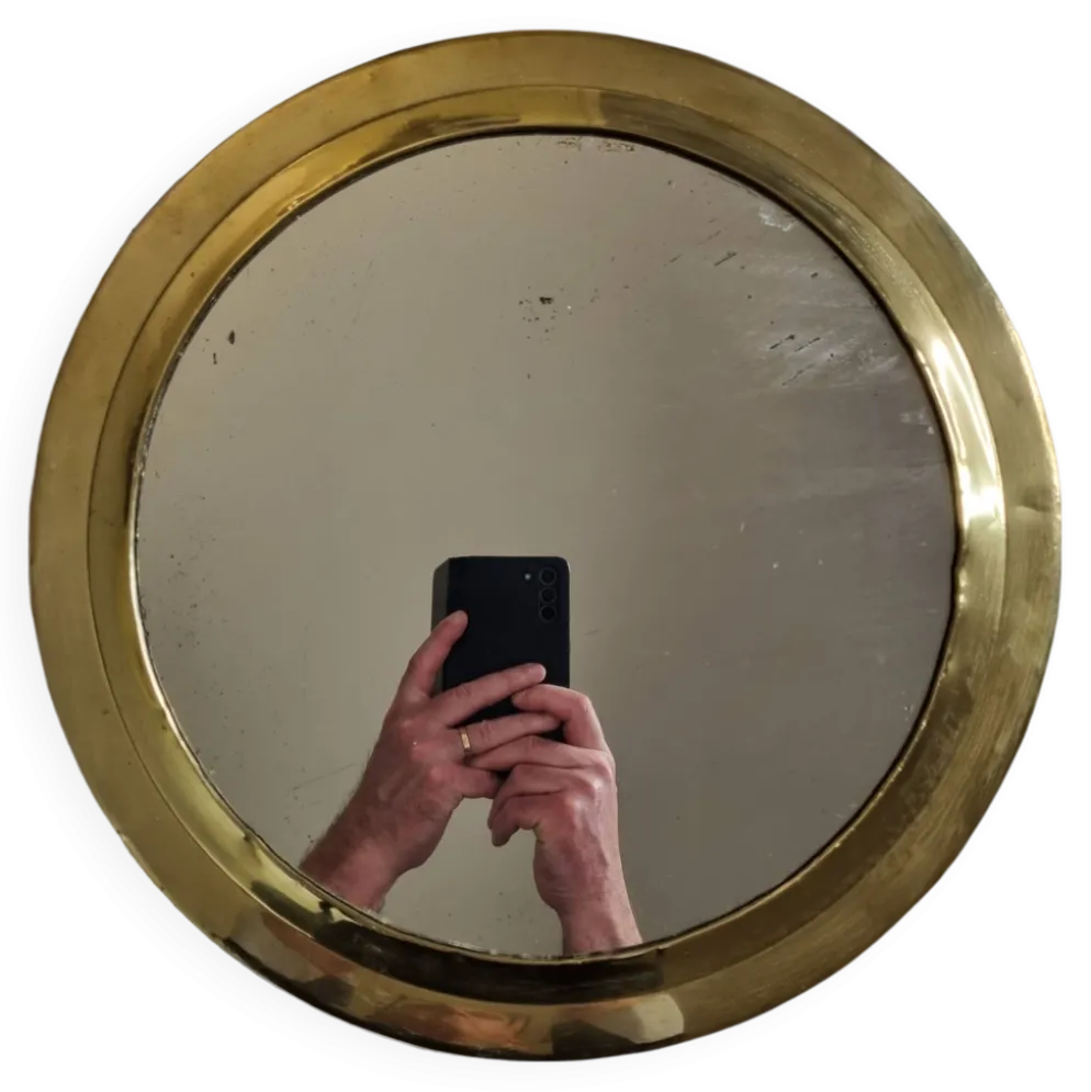 Miroir marocain vintage, rond, 36 cm