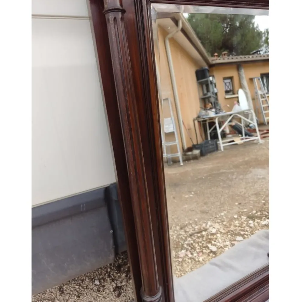 Miroir 19ème chêne, biseauté