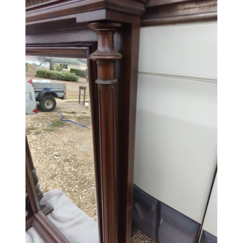 Miroir 19ème chêne, biseauté