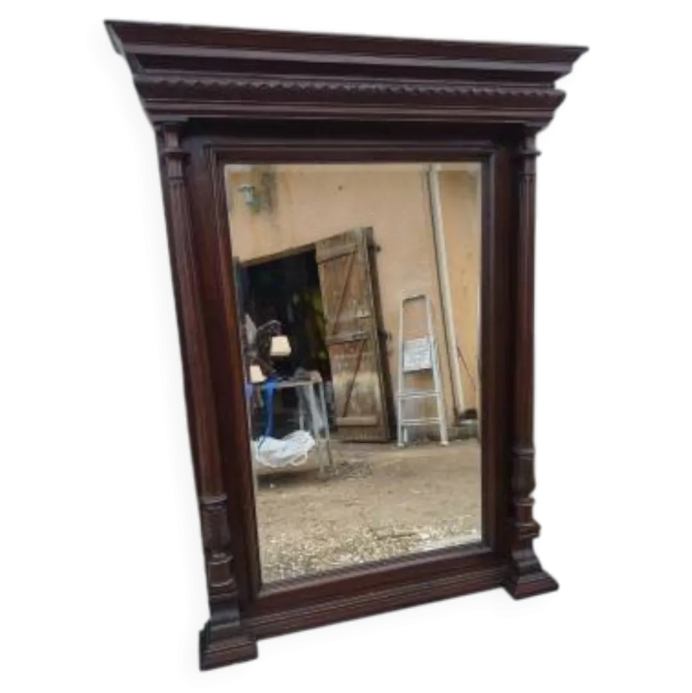 Miroir 19ème chêne, biseauté