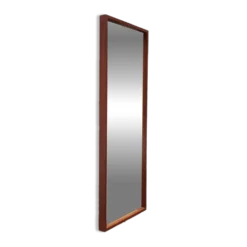 Miroir minimaliste mid-century allemand en teck de Zier-Form, années 1960