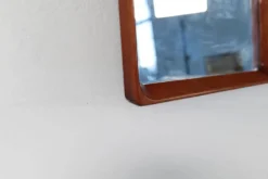 Miroir moderne suédois en acajou années 1940