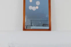 Miroir moderne suédois en acajou années 1940