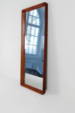 Miroir moderne suédois en acajou années 1940