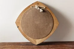 Miroir moderniste, J Capo Esmaltes, bois et émail