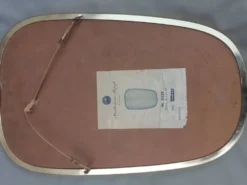 Miroir métal doré Karl Lenz 60' vintage