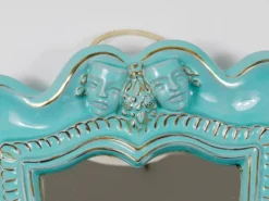 Miroir mural Art Déco Theater en terre cuite par Gmundner Keramik, Autriche, années 1930