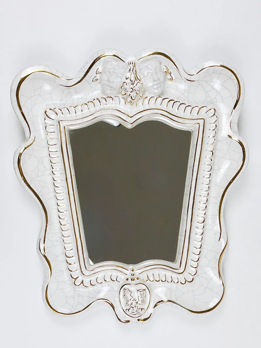 Miroir mural Art Déco Théâtre en Terre Cuite par Gmundner Keramik, Autriche, années 1930