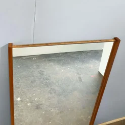 Miroir mural avec cadre en teck, années 1960