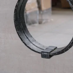 Miroir mural brutaliste français du milieu du siècle