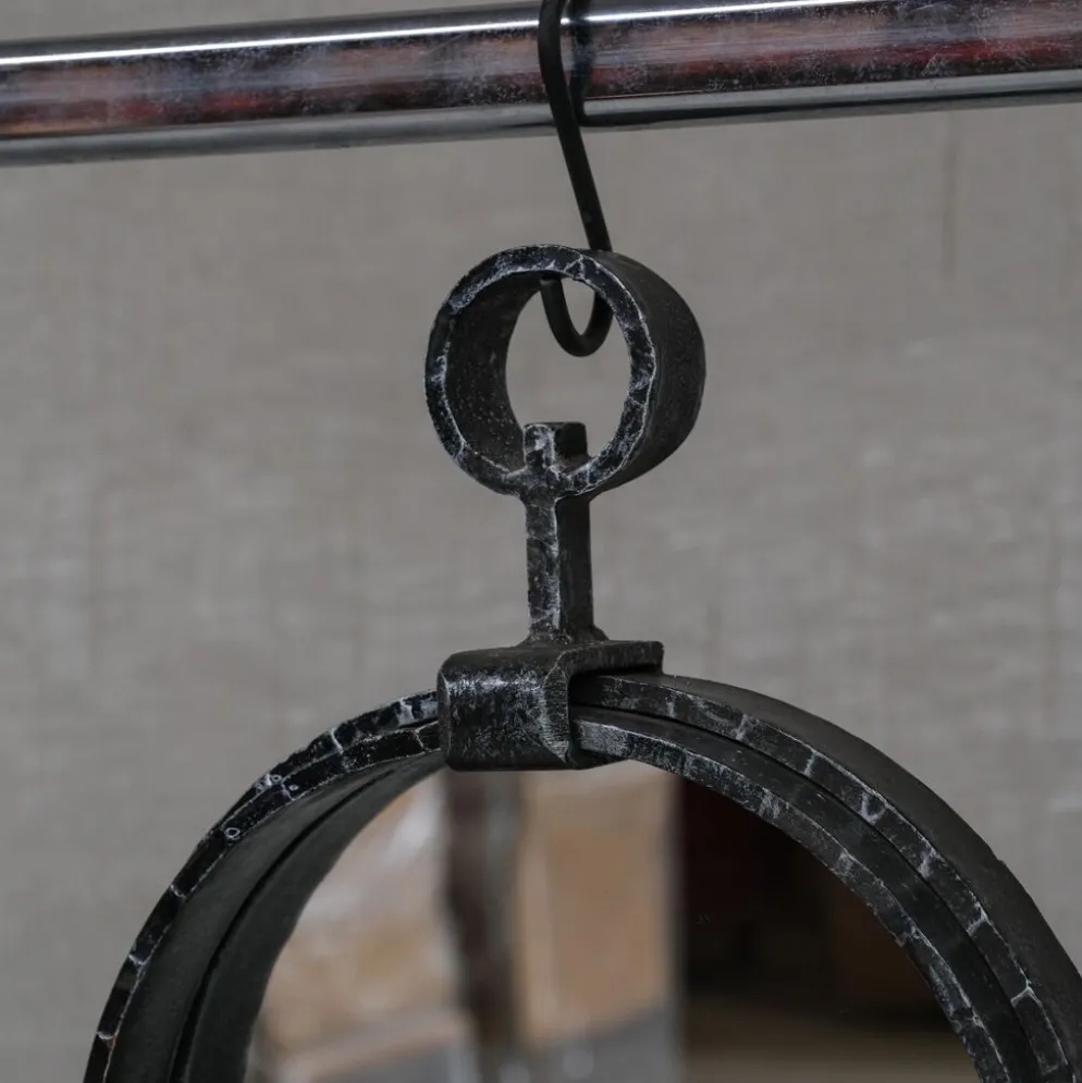 Miroir mural brutaliste français du milieu du siècle
