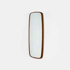 Miroir mural danois en teck, années 1960