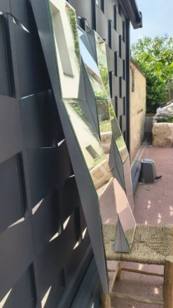 Miroir mural design Deknudt Decora - Modèle « Zigzag »