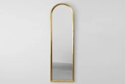 Miroir mural en arc doré par Deknudt, Belgique, 20e siècle