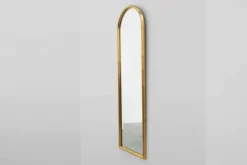 Miroir mural en arc doré par Deknudt, Belgique, 20e siècle