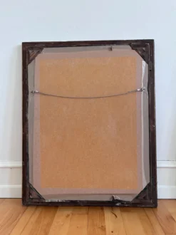 Miroir mural en bois doré antique en or