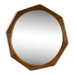 Miroir mural en forme de crayon avec cadre octogonal