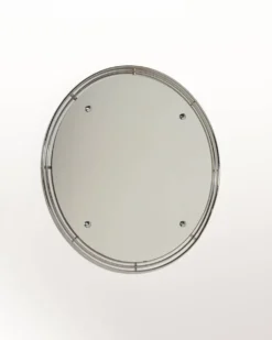 Miroir mural en métal chromé, seconde moitié du 20e siècle