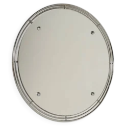 Miroir mural en métal chromé, seconde moitié du 20e siècle