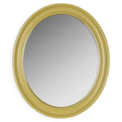 Miroir mural en plastique vert vintage des années 1970, design Carrara Matta