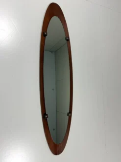Miroir mural en teck plié Mobili Polli Italie
