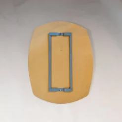 Miroir mural en verre biseauté de style mid-century moderne, Italie, années 1970