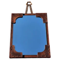 Miroir Mural gainée de cuir