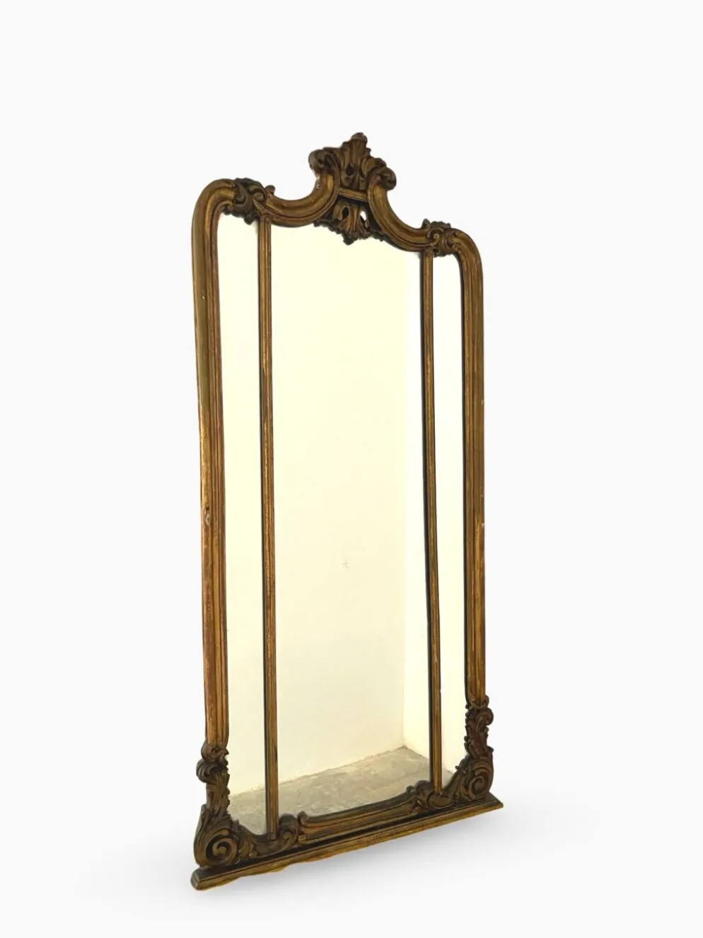 Miroir mural italien ancien, 19e siècle.