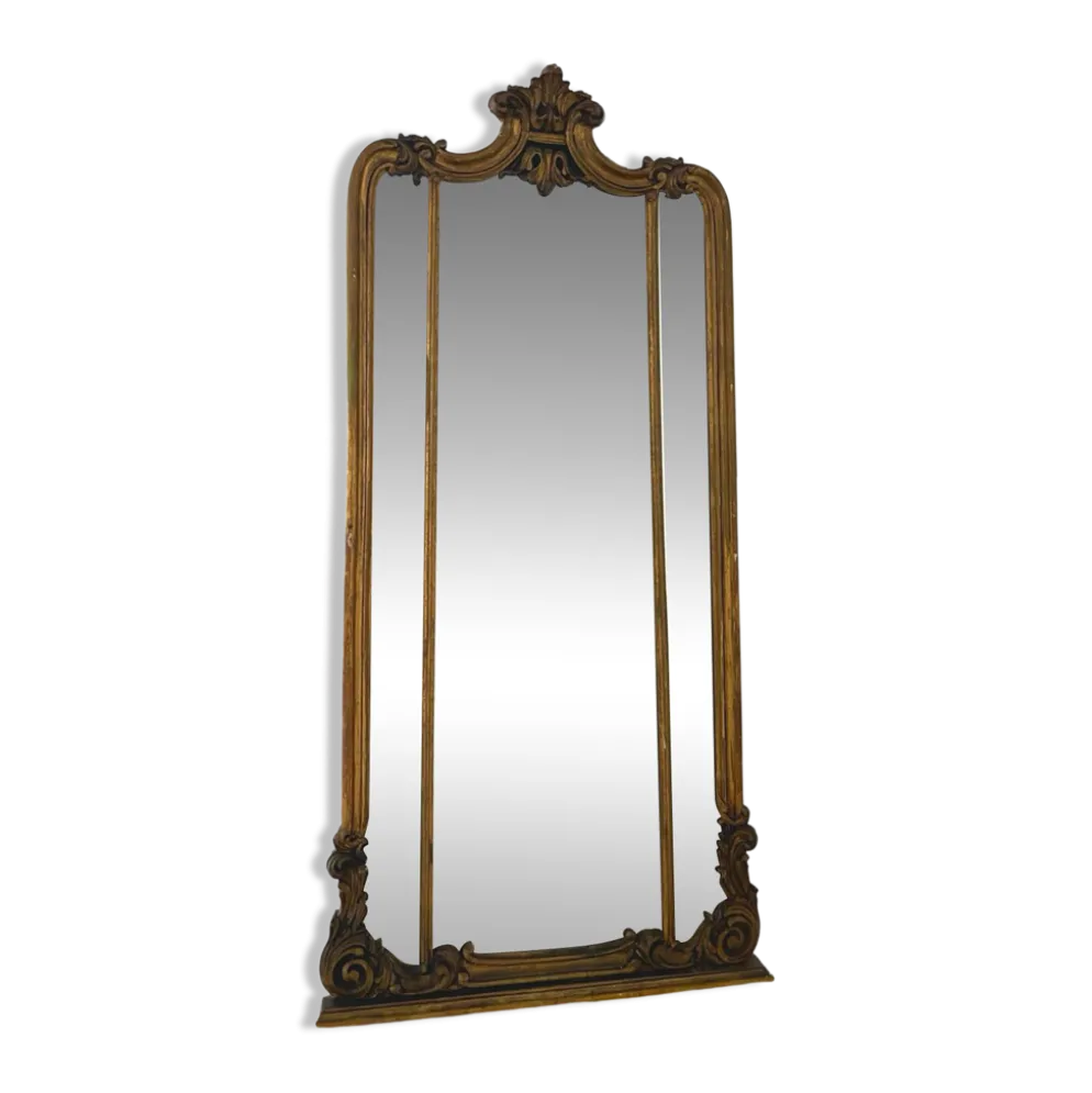 Miroir mural italien ancien, 19e siècle.