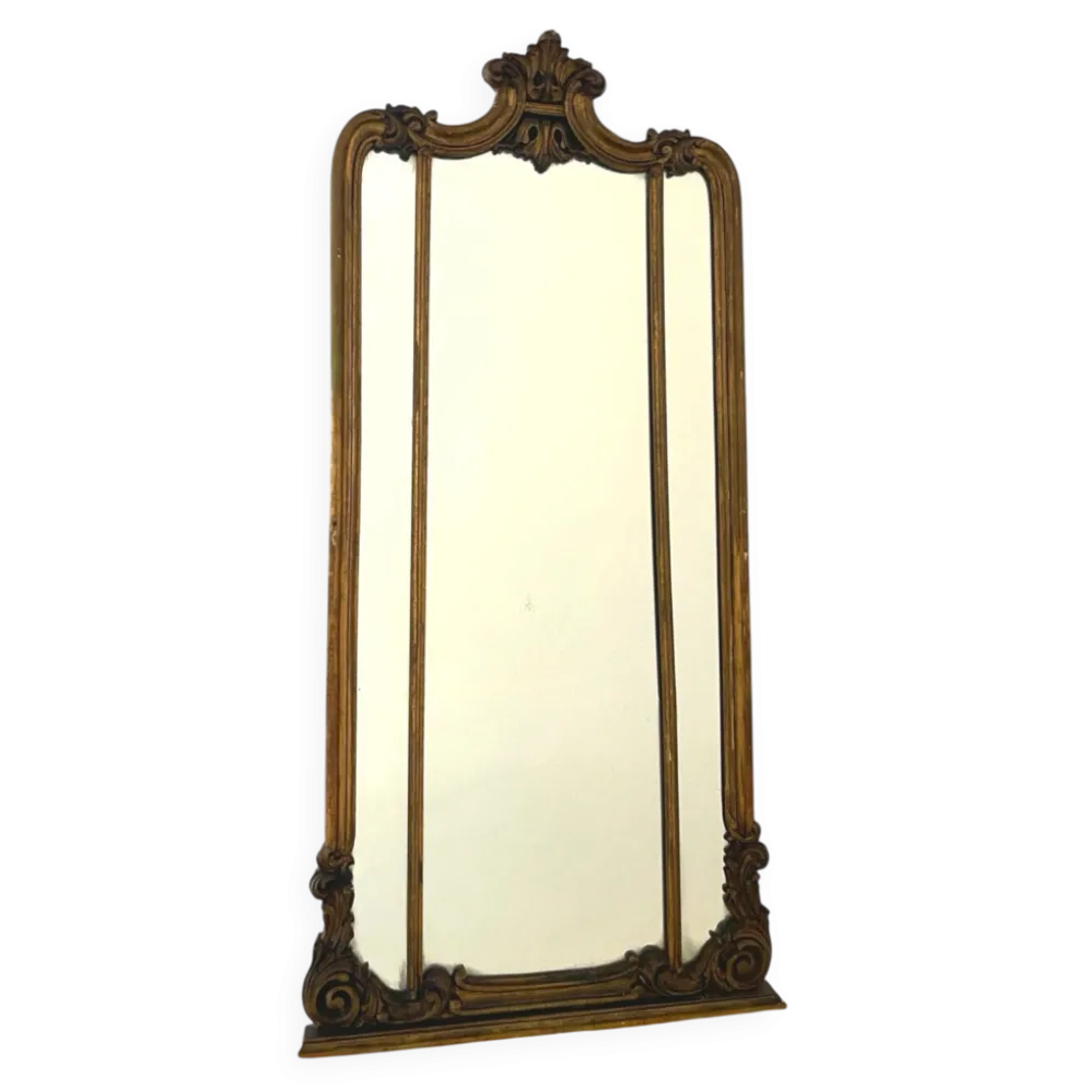 Miroir mural italien ancien, 19e siècle.