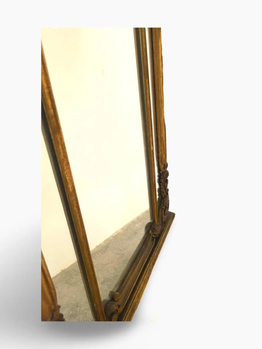 Miroir mural italien ancien, 19e siècle.