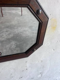 Miroir mural octogonal anglais Arts & Crafts / Art déco, 1920s–1930s