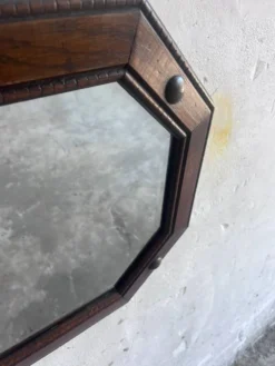 Miroir mural octogonal anglais Arts & Crafts / Art déco, 1920s–1930s