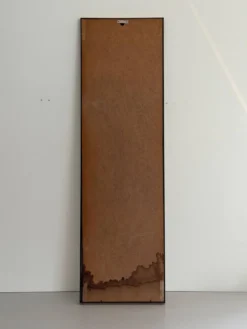 Miroir mural rectangulaire minimaliste à cadre en laiton, années 1960, Allemagne