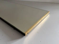 Miroir mural rectangulaire minimaliste à cadre en laiton, années 1960, Allemagne