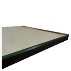 Miroir mural rectangulaire minimaliste à cadre en laiton, années 1960, Allemagne