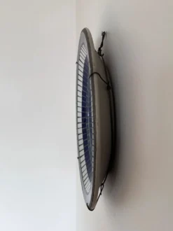 Miroir mural rond en mosaïque danois vintage, marqué B. J. H. Moller, années 1970