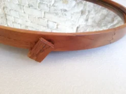 Miroir mural scandinave en teck - luxus