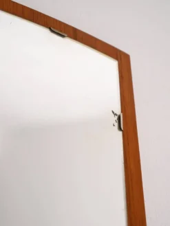 Miroir mural scandinave en teck des années 1960