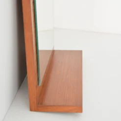 Miroir mural scandinave teck 1960
