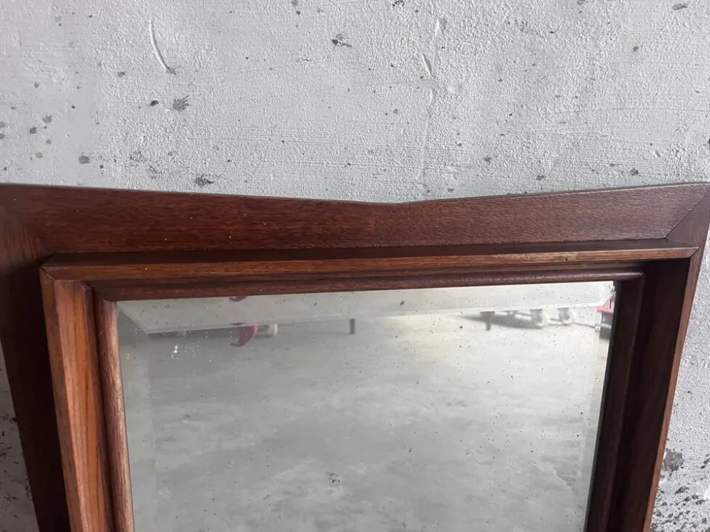Miroir mural sculptural en bois, années 1960